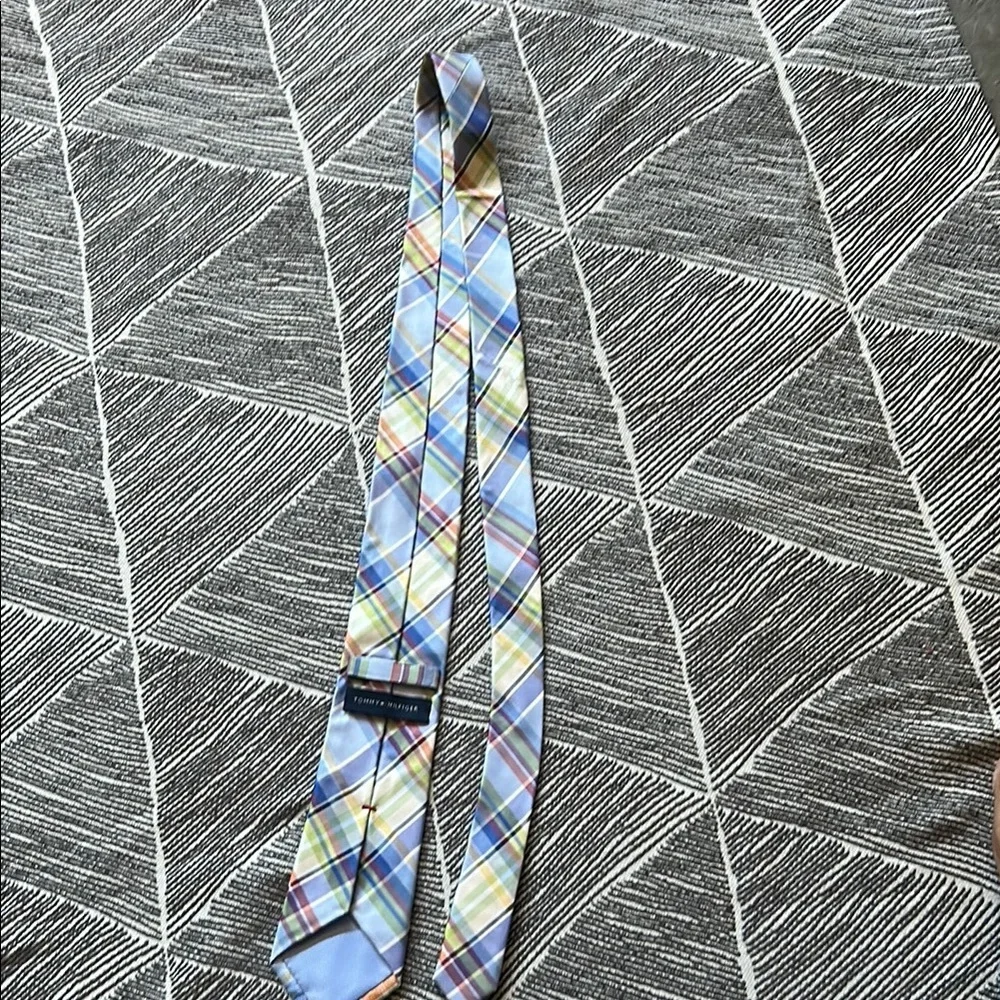 TOMMY HILFIGER Plaid Multicolor Men's Tie